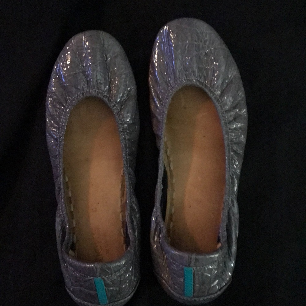 Tieks Slate Grey Croc Ballet Flat